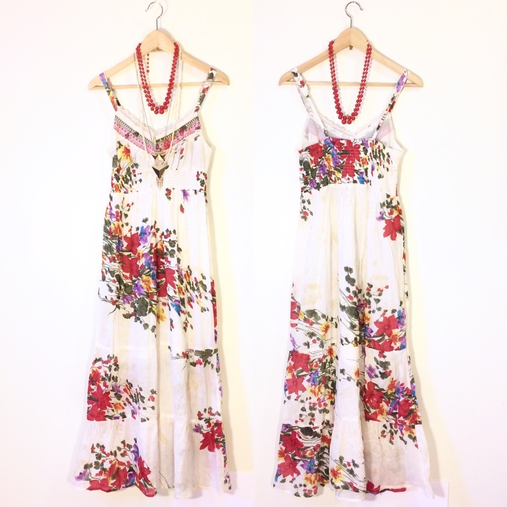 ✨MAGAZINE CLOTHING Peasant Maxi Dress